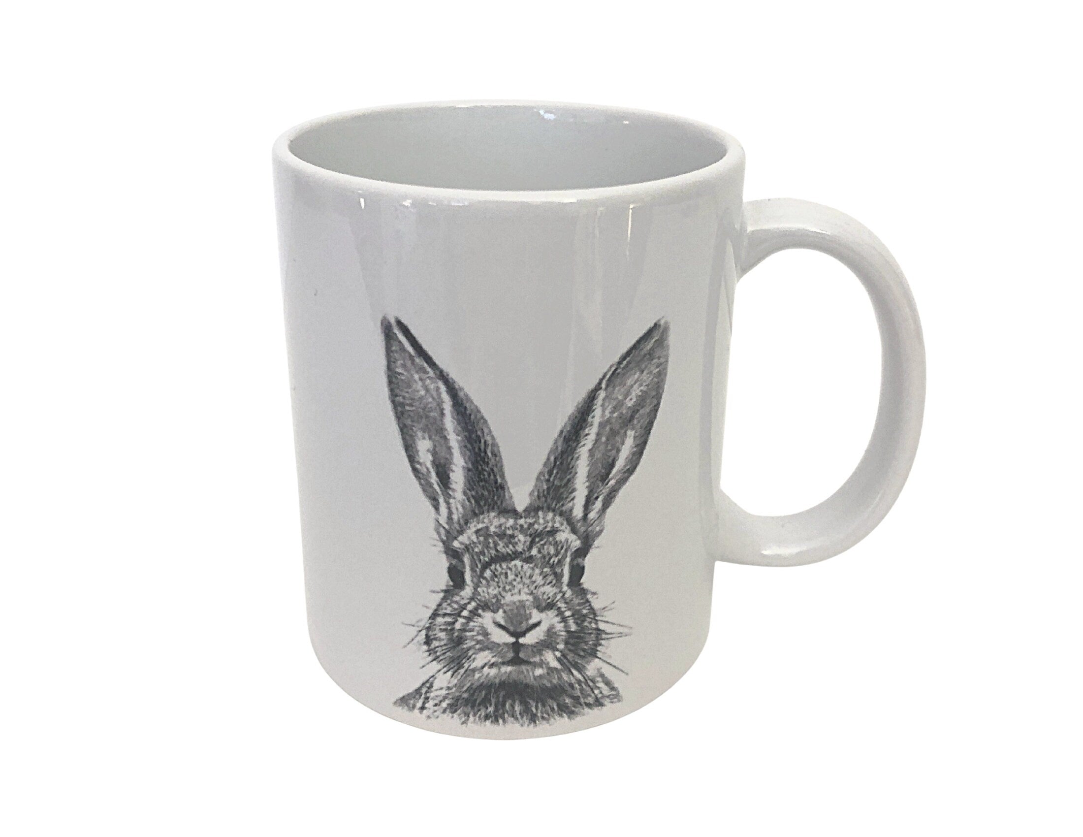 Osterhasen Tasse | Keramik Tasse mit Hasengesicht | Kaffeebecher spülmaschinenfest