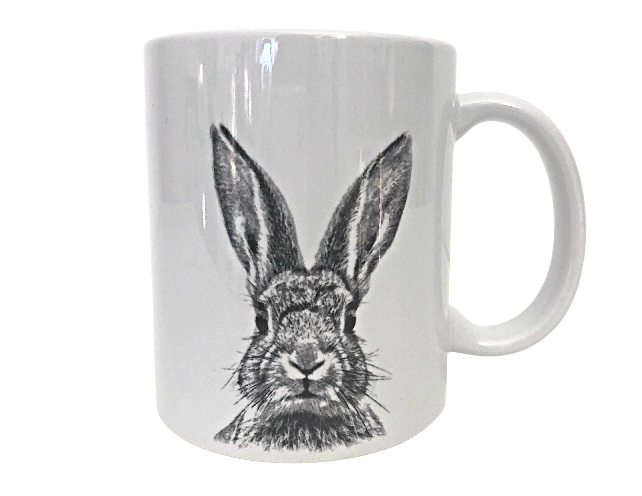 Osterhasen Tasse | Keramik Tasse mit Hasengesicht | Kaffeebecher spülmaschinenfest