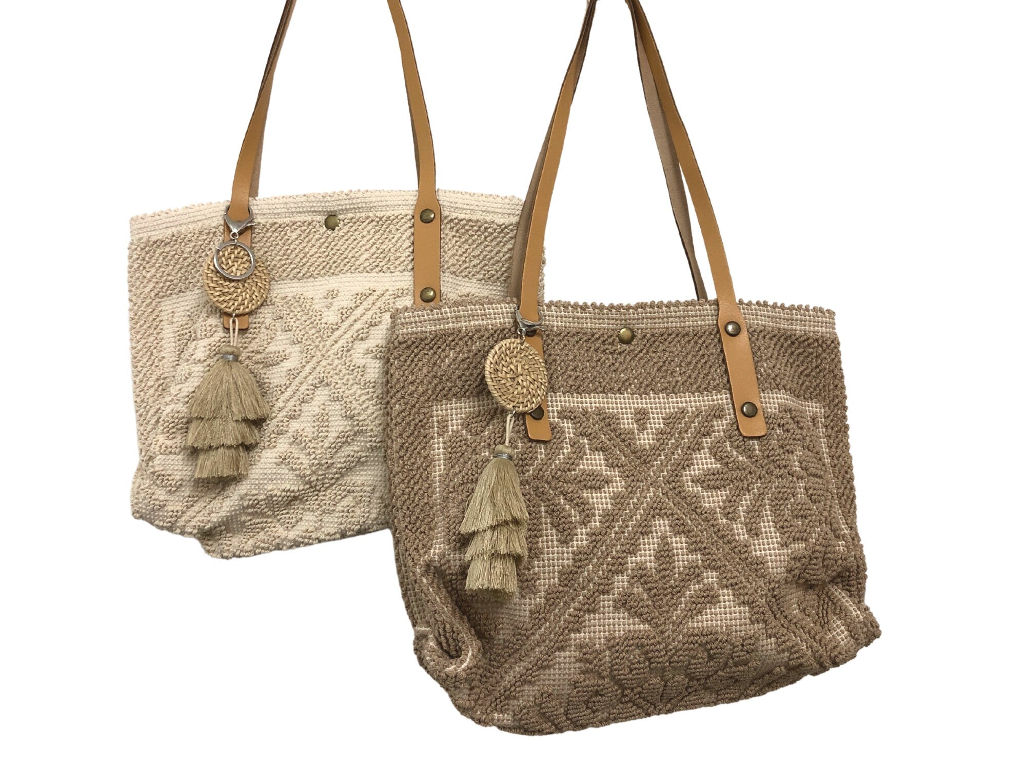 Tasche klein | Lederhenkel | beige