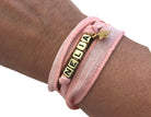 Armband | rosa | Buchstabenperlen | personalisierbar