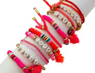 Bändchen in neon pink | schmales Armband | Sommer Schmuck