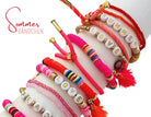 Bändchen in neon pink | schmales Armband | Sommer Schmuck