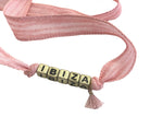 Armband | rosa | Buchstabenperlen | personalisierbar