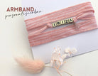 Armband | rosa | Buchstabenperlen | personalisierbar