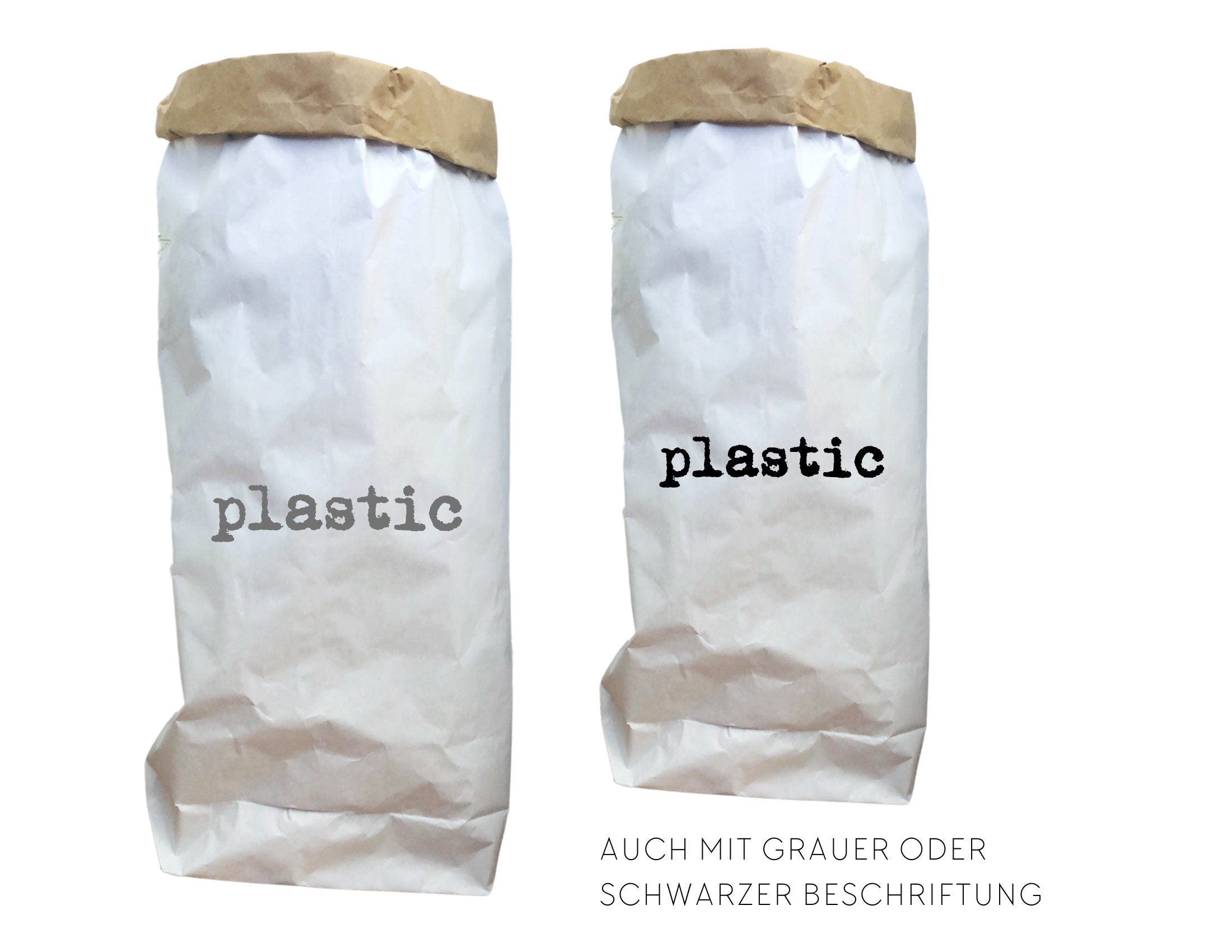 XXL Papiersack aus Kraftpapier | Aufbewahrung Flaschen | Utensilo | Leergut | neon orange | Tüte Sack Beutel