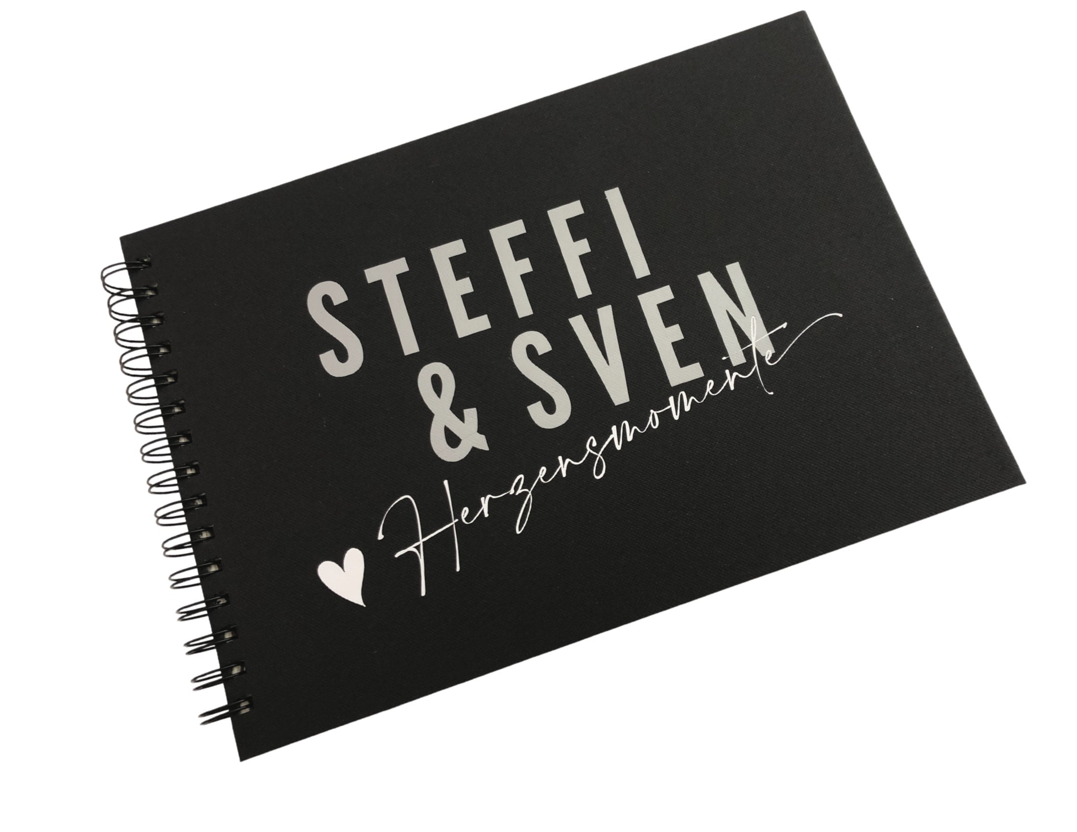 Hochzeit | Gästebuch | personalisiert | schwarz