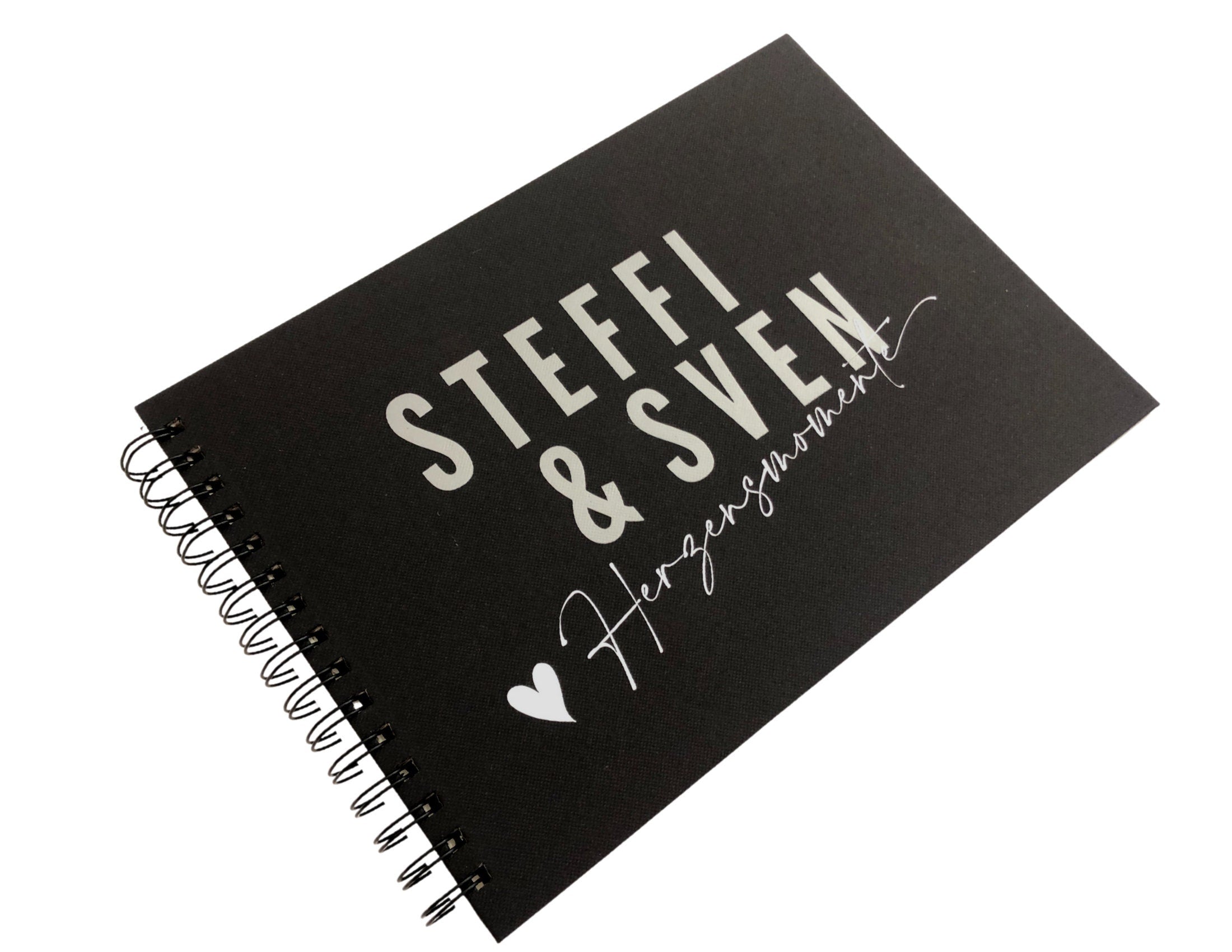 Hochzeit | Gästebuch | personalisiert | schwarz