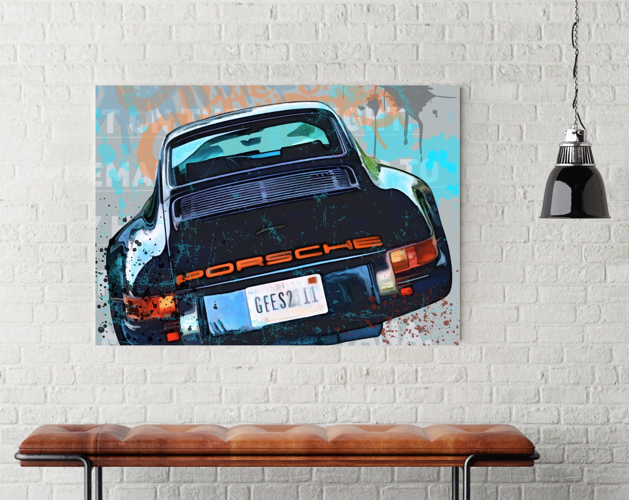 Porsche 911 Art Print | Digital Print | Car Art | Auto Poster | Kunstdruck | Sportwagen | Geschenk für Männer | Porsche Bild | 911er