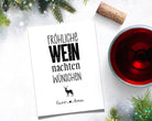 Weinflaschen Etikett | Geschenk Weihnachten personalisiert