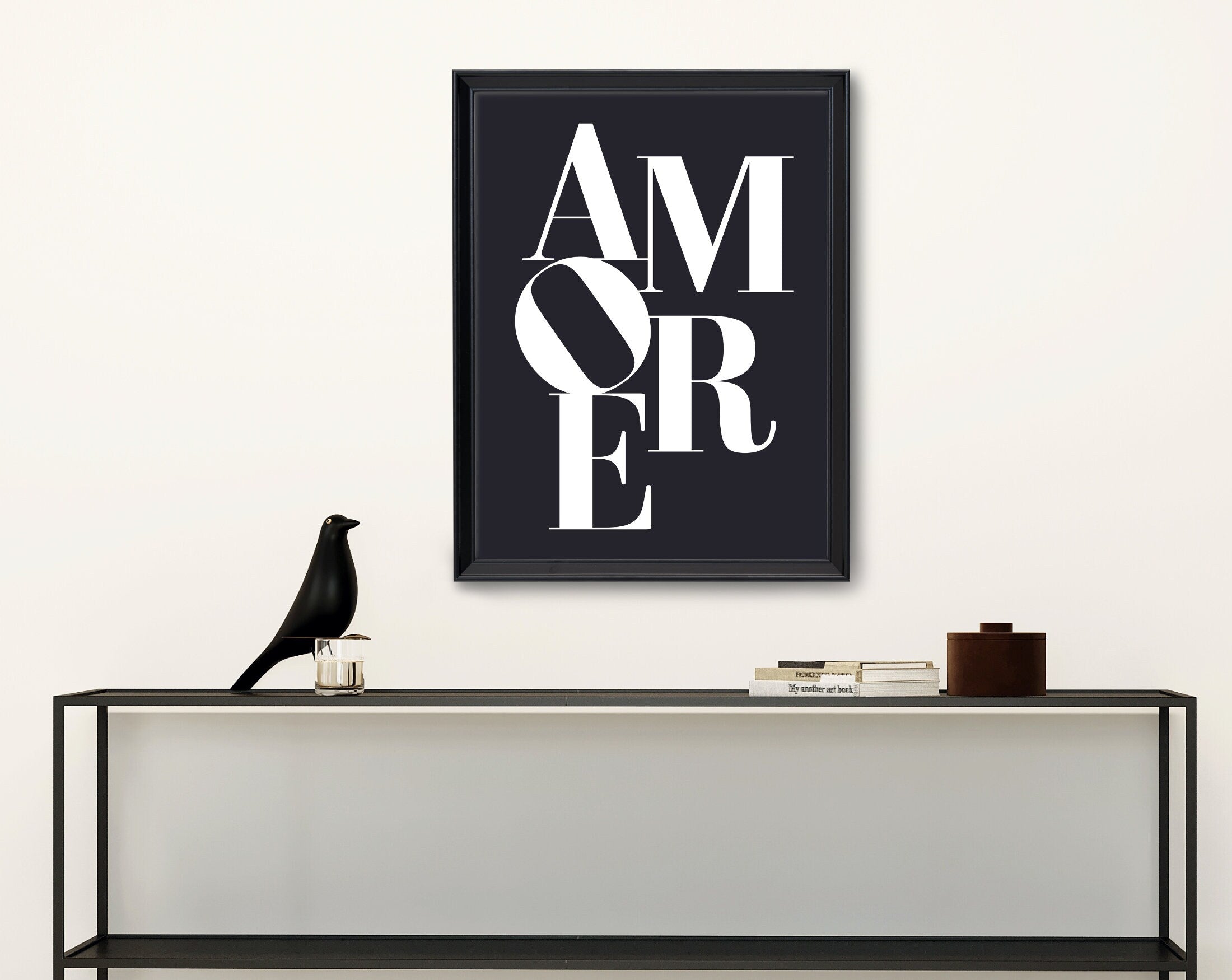 AMORE | Poster | Typografie | schwarz