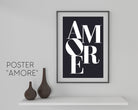 AMORE | Poster | Typografie | schwarz