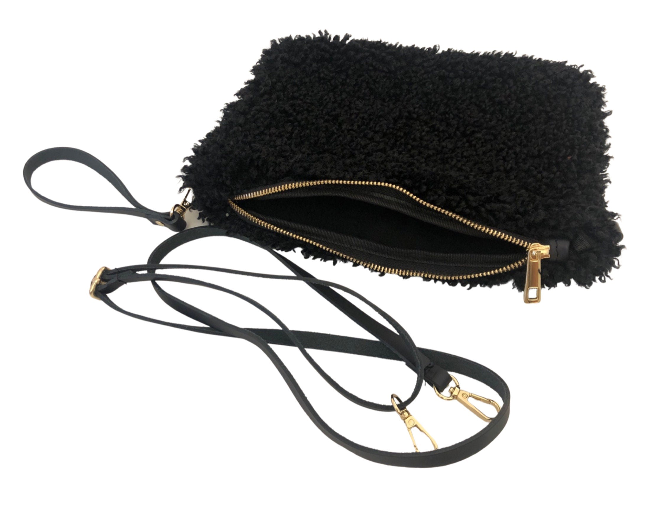 Tasche | Teddy | Clutch | schwarz