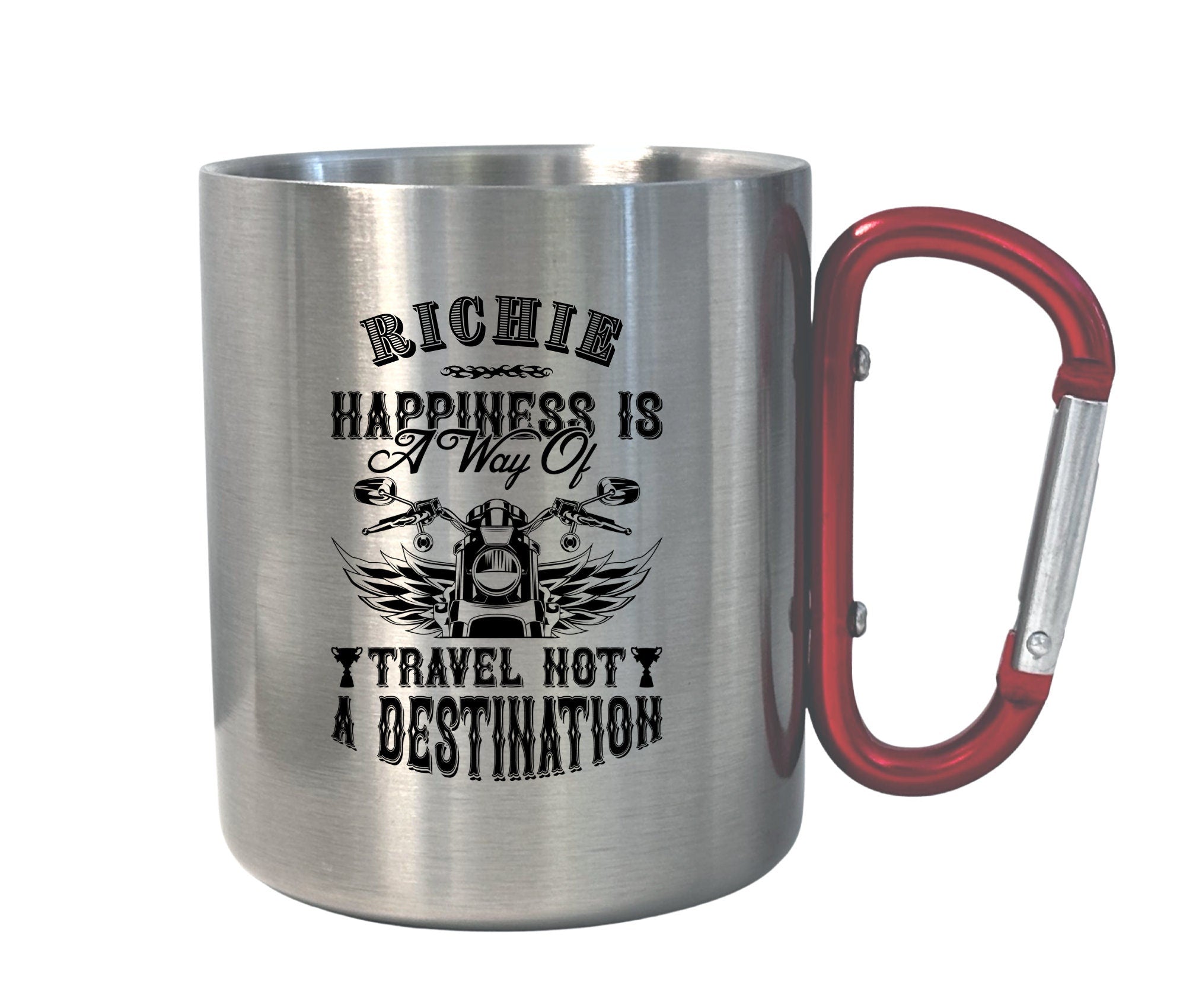 Karabinertasse | Personalisierbar | Tasse für Biker