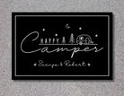 Personalisierte Fußmatte für Camper | Geschenk Wohnmobil | schwarzer Fußabtreter mit Namen