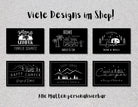 Personalisierte Fußmatte für Camper | Geschenk Wohnmobil | schwarzer Fußabtreter mit Namen