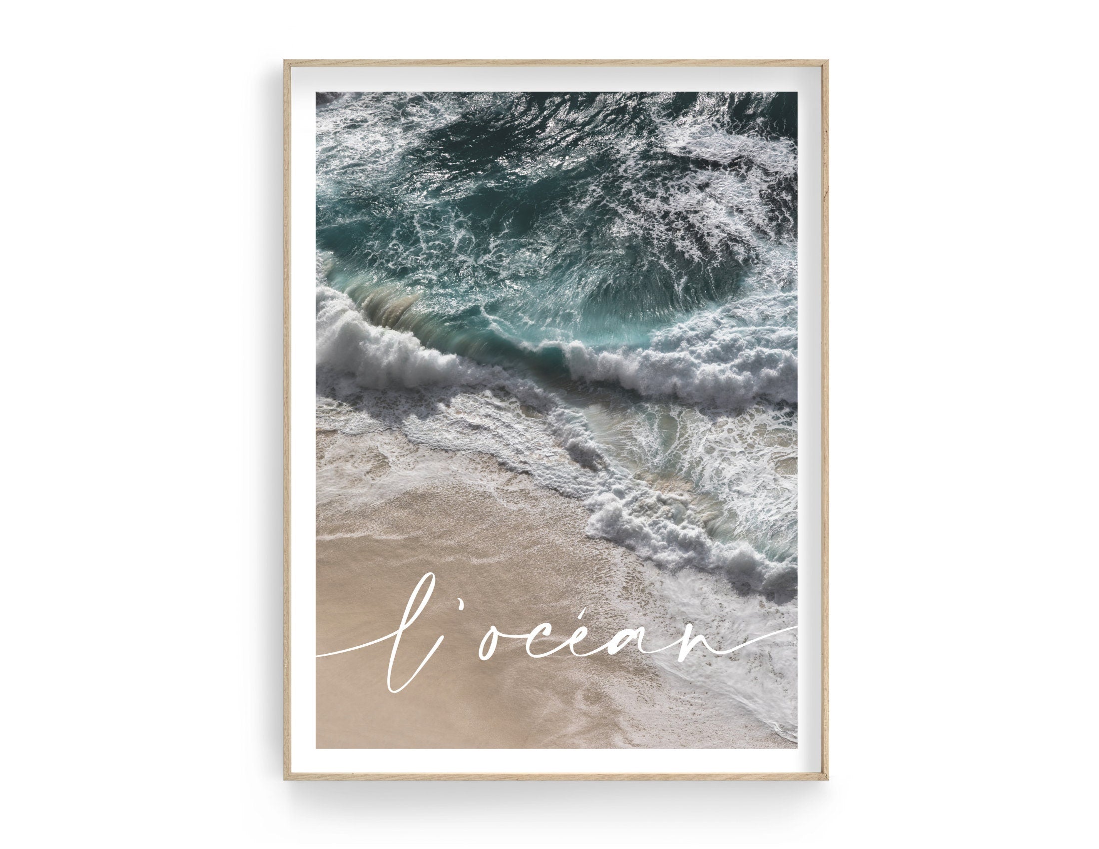 L' océan | Poster vom Meer | Beach | maritim | Bilder Serie | Wand Deko | Meeresposter | Ozean Brandung Strand