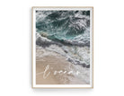 L' océan | Poster vom Meer | Beach | maritim | Bilder Serie | Wand Deko | Meeresposter | Ozean Brandung Strand