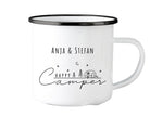 Emaille Tasse | Camping | personalisiert | Camping Crew