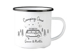 Emaille Tasse | Camping | personalisiert | Camping Crew