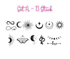 Finger Tattoos | temporäre Mini Tattoos | diverse Motive