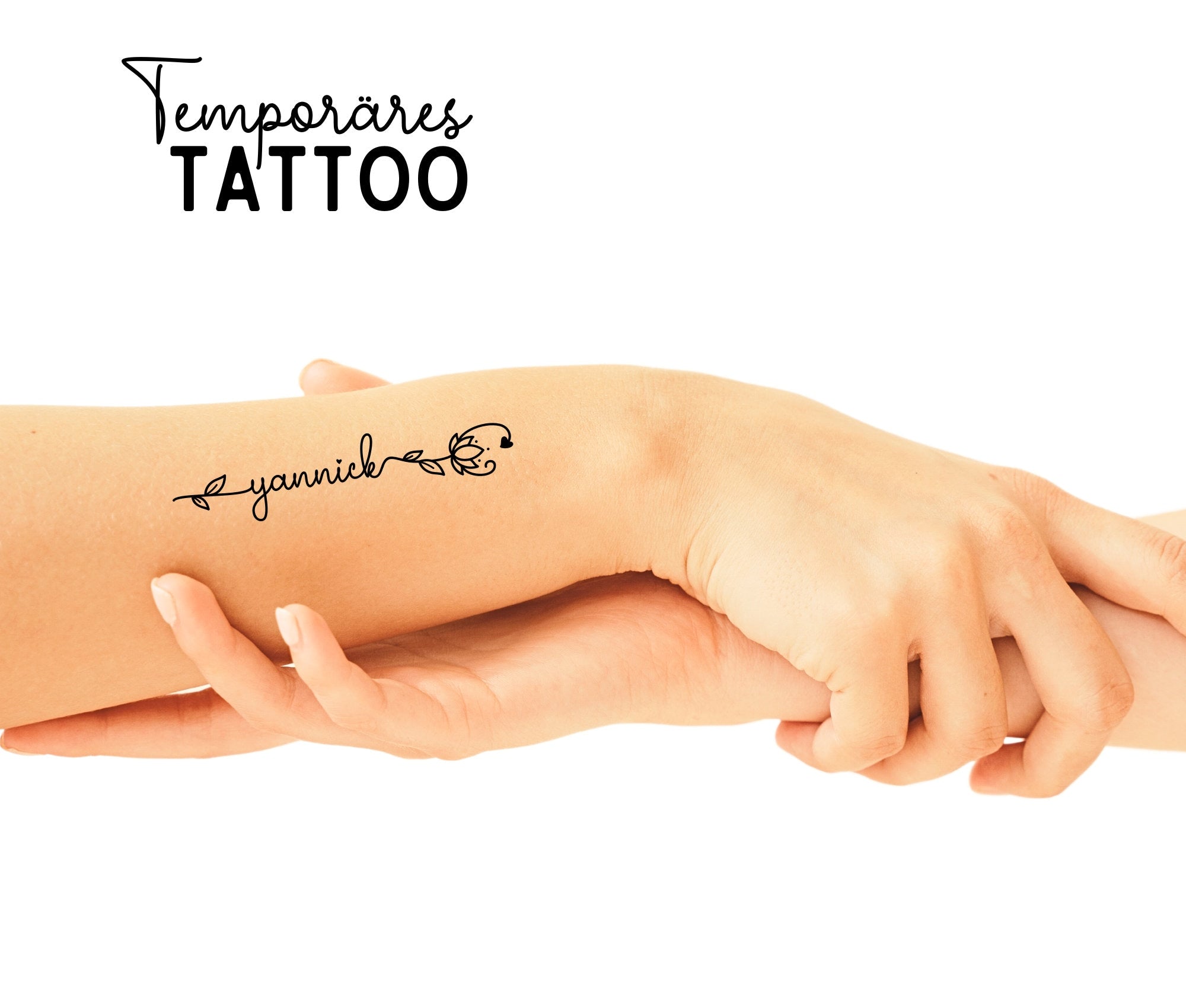 Personalisierbares Tattoo | JGA | temporär | Namen | 3er Set