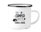 Emaille Tasse | Camping | personalisiert | Camping Crew