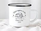 Emaille Tasse | Camping | personalisiert | Camping Crew