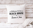 Kissen | Beach House | personalisiert | 40 x 40 cm