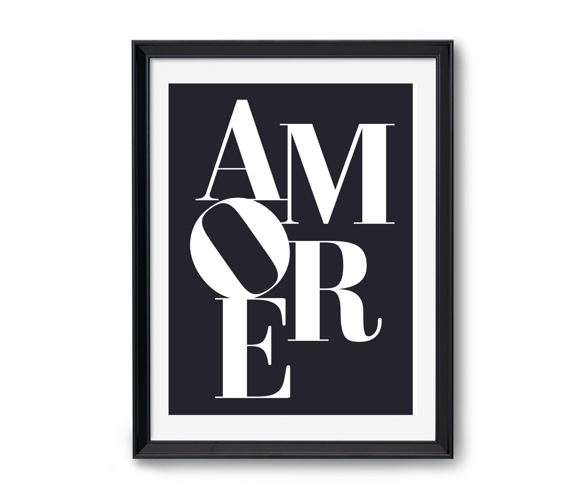 AMORE | Poster | Typografie | schwarz