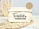 Brotkörbchen personalisiert | beiger Stoffkorb | Brotkorb | mit Beschriftung Frühstück und Namen