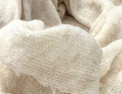 Schal gestrickt | Mohair & Cashmere | beige | 230 x 100 cm