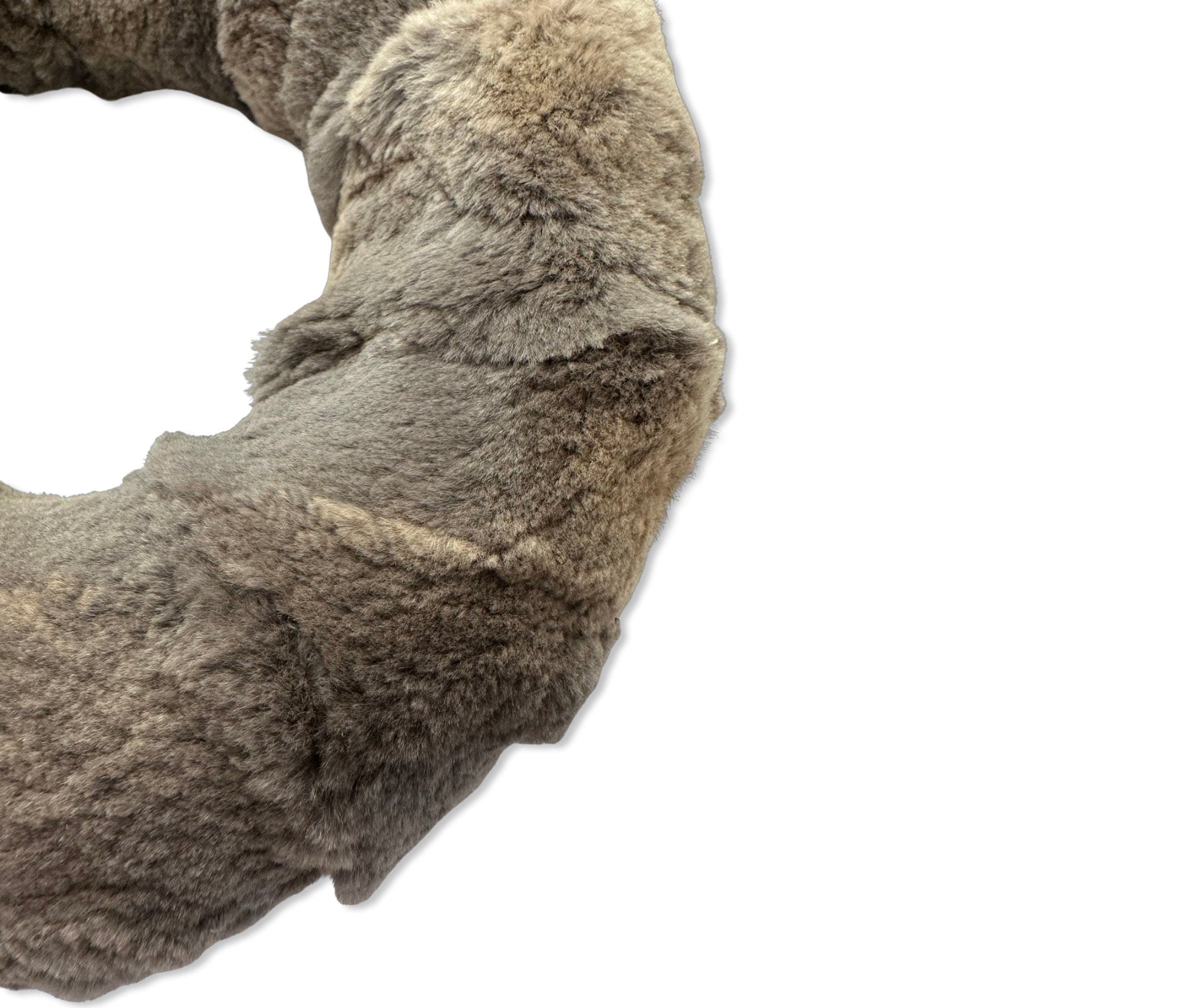 Kranz aus Fell | Deko | Plüschkranz Fur