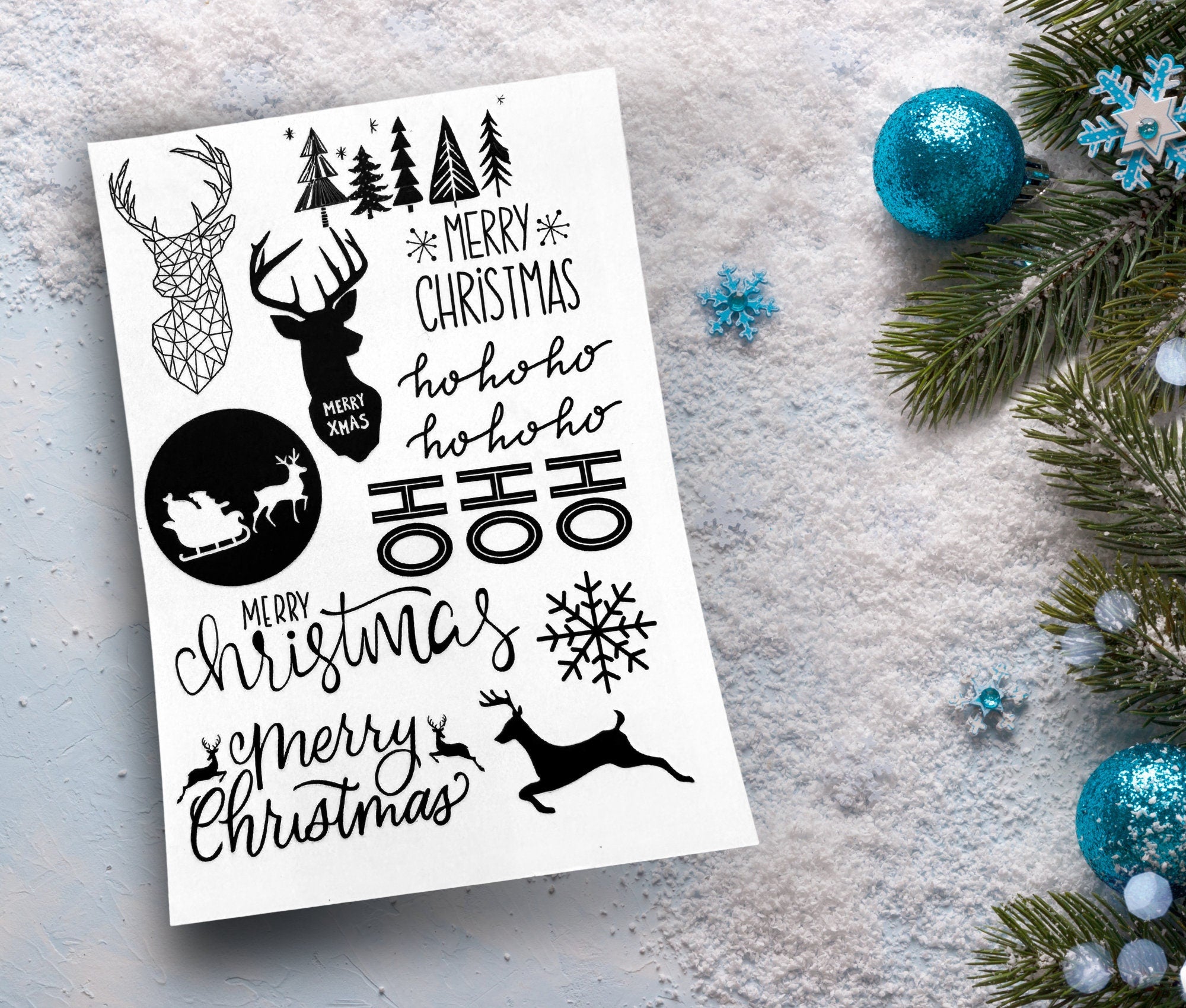 Weihnachtskerzen | Tattoos für Kerzen | DIY Weihnachten Kerzensticker