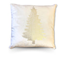 Kissen | Weihnachten | Tanne | Christmas | Samt creme gold