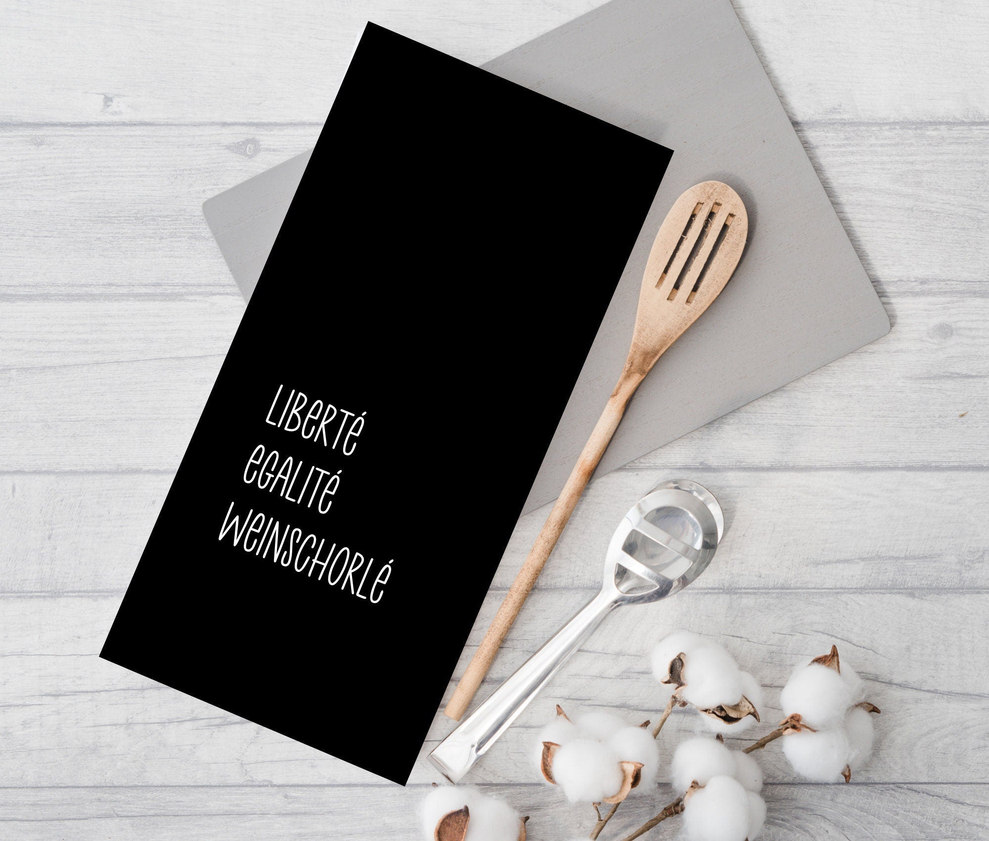 Geschirrtuch | Liberté Egalité Weinschorlé | lustiger Spruch