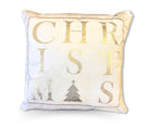 Kissen | Weihnachten | Tanne | Christmas | Samt creme gold