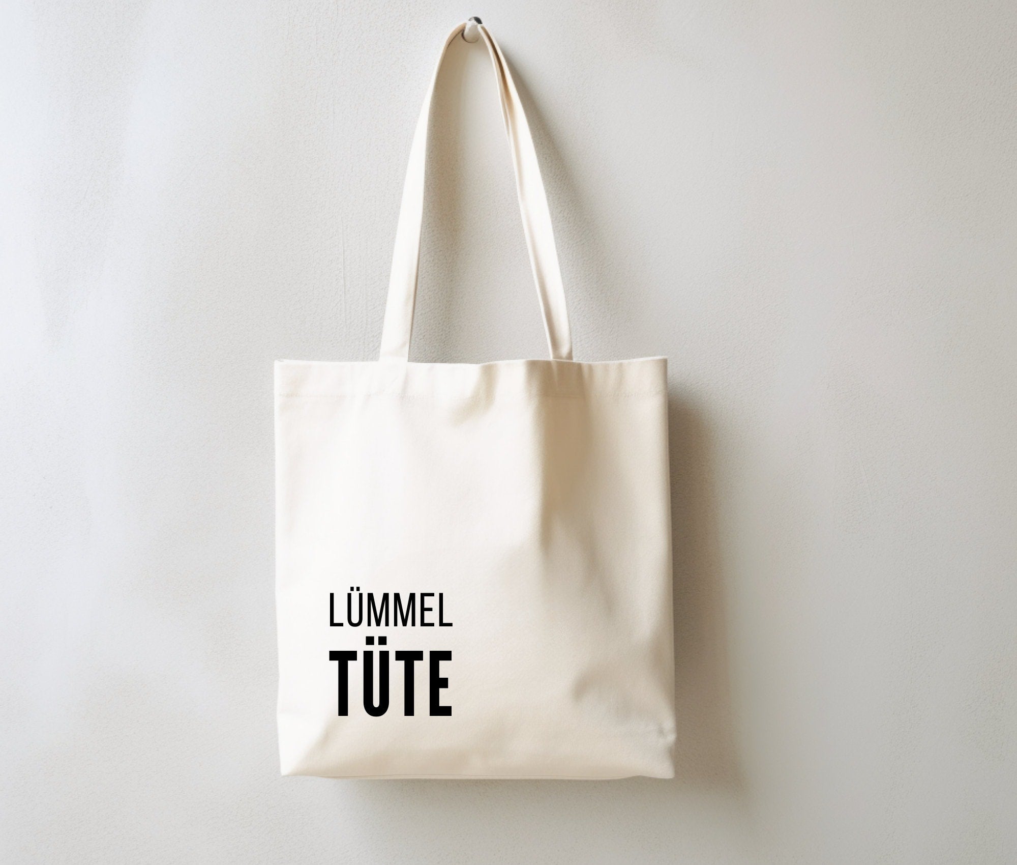 Jutebeutel | lustiger Spruch | witzige Stofftasche | Lümmel Tüte