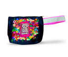 Bunte Samt-Kosmetiktasche | Schminktasche bedruckt | Täschchen bag-in-bag