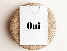 T-Shirt | Oui | weiß mit schwarzer Beschriftung