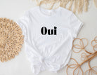 T-Shirt | Oui | weiß mit schwarzer Beschriftung