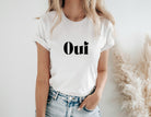 T-Shirt | Oui | weiß mit schwarzer Beschriftung