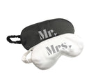 Schwarze Schlafmaske | Reine Seide | Personalisierbar | Dein Wunschtext | Geschenk Valentinstag Hochzeit Schlafbrille