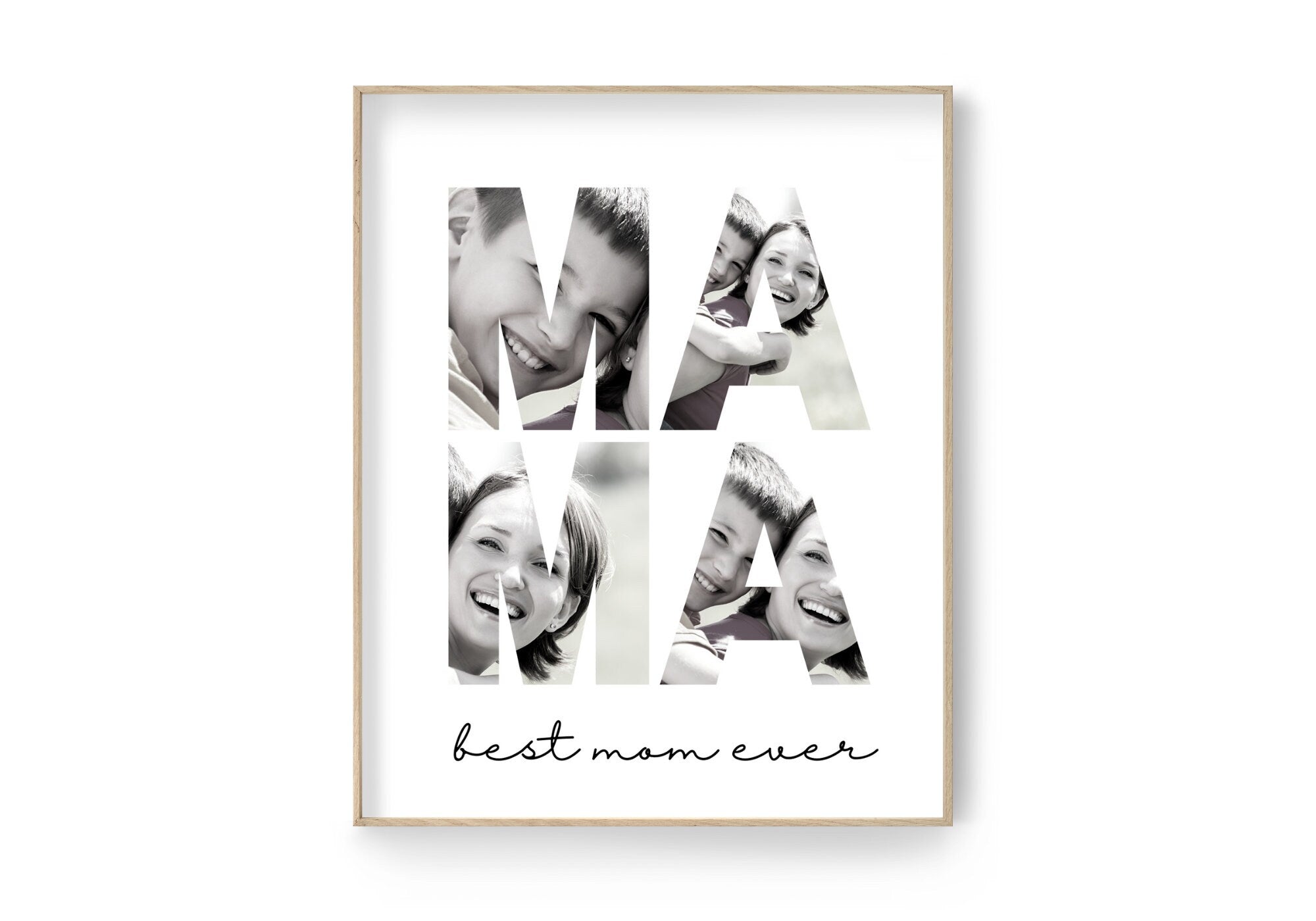 Bild Muttertag | Foto personalisiert | Geschenk für Deine Mama | Deine Fotos als hochwertiger digital Print