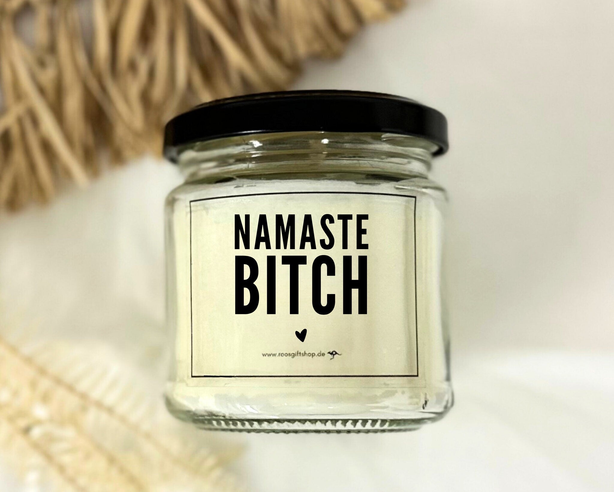 Duftkerze im Glas | Mitbringsel | Namaste Bitch