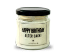 Duftkerze im Glas | Geburtstags Kerze Mann | Happy Birthday - Alter Sack