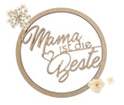 Holzkranz | Mama ist die Beste | Geschenk Muttertag | 25 cm