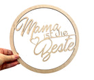 Holzkranz | Mama ist die Beste | Geschenk Muttertag | 25 cm