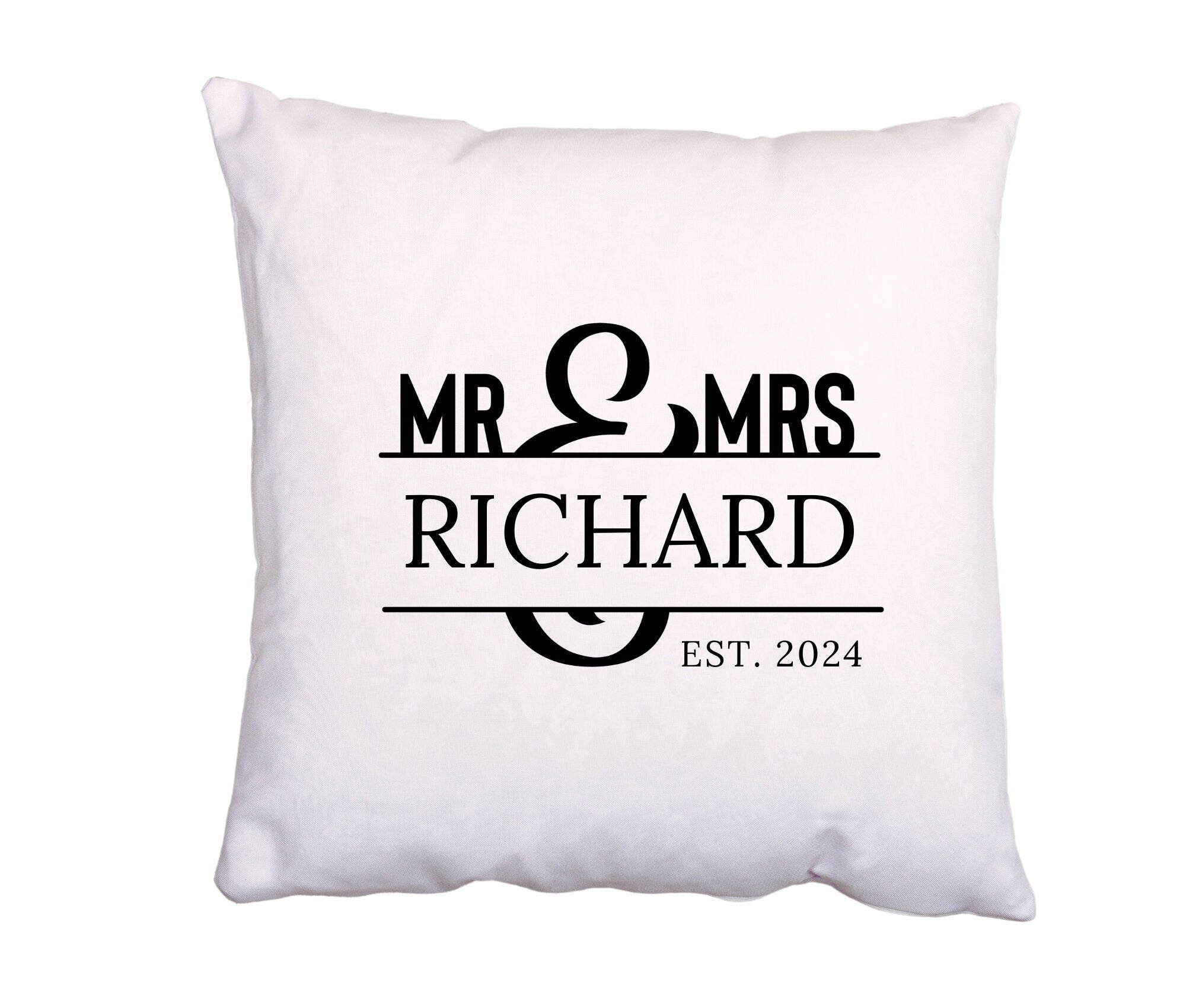 Kissen | Hochzeitskissen | personalisiertes Kissen 40 x 40 cm | Brautpaar Namen