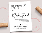 Weinflaschen Etikett | Geschenk Verabschiedung Kollege/in | Ruhestand Rente