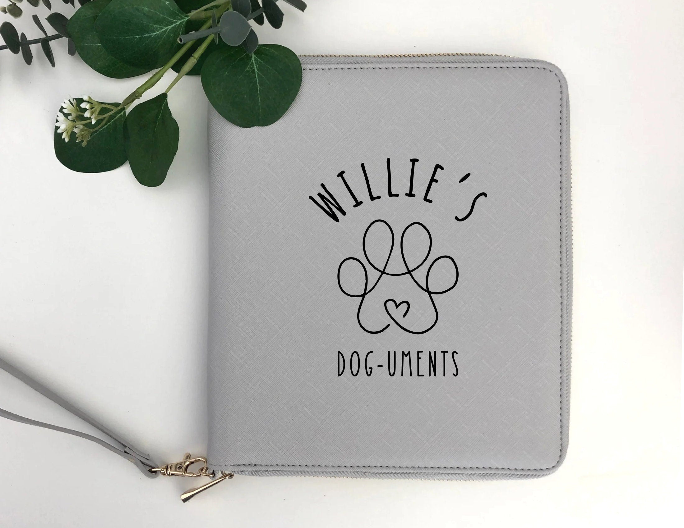 Hunde Ausweise | Dokumente Mappe | personalisierter Organizer für Hunde Katzen Papiere und Unterlagen